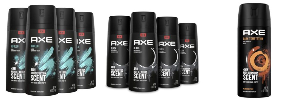 Axe Body Spray Scent combined image
