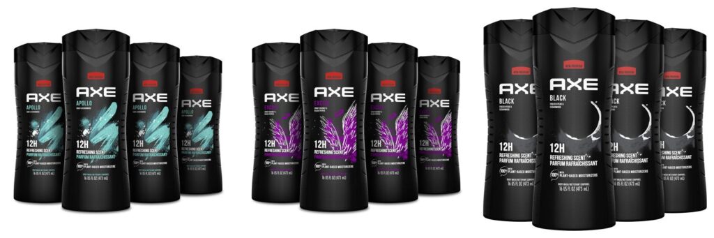 Axe Body Wash Scent combined image