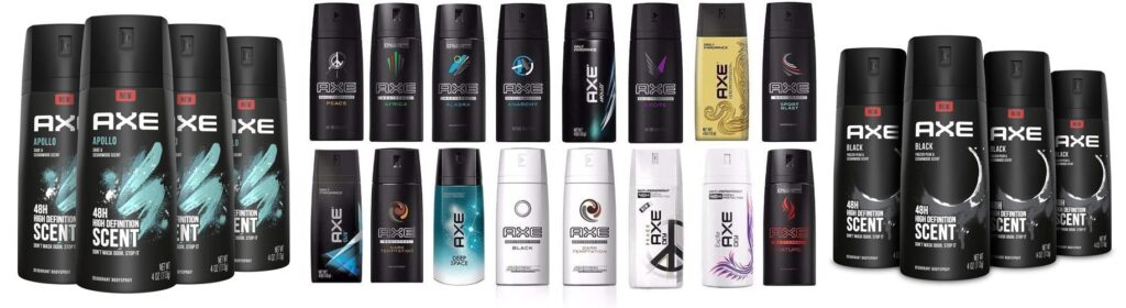 Axe Deodorant Body Spray combined image