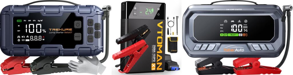 Battery Charger And Air Compressor Combo combined image