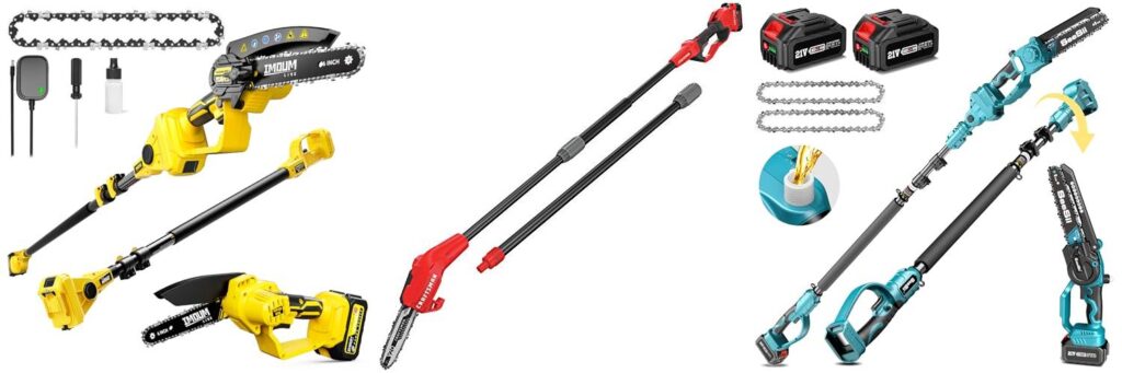 Battery Cordless Pole Saw combined image 2