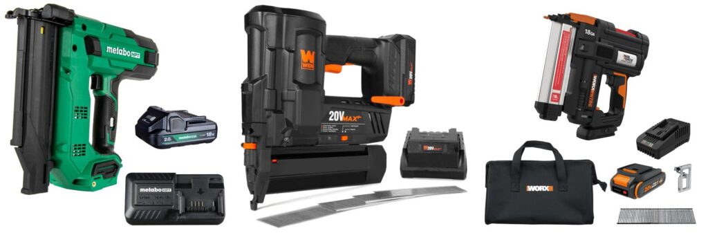 Battery Finish Nailer combined image