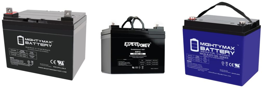 Battery For Yamaha Gas Golf Cart combined image