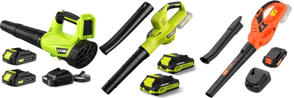 Battery Garden Blower combined image