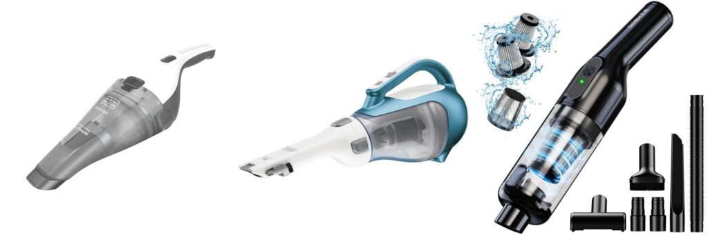 Battery Operated Handheld Vacuum combined image