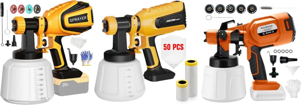 Battery Operated Paint Sprayer combined image