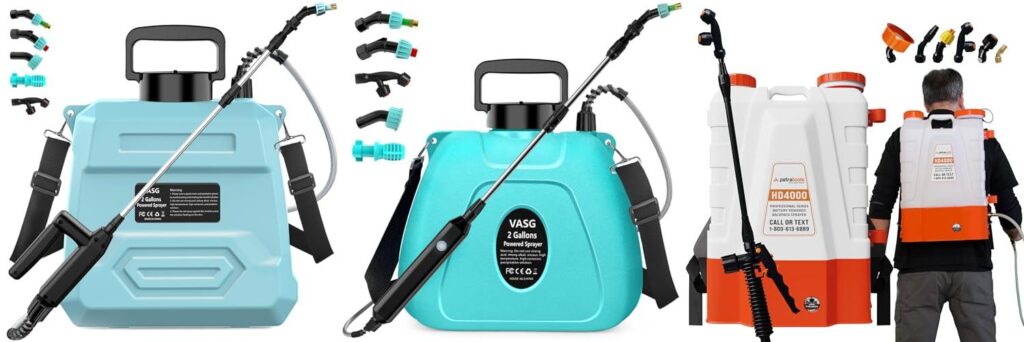 Battery Powered Garden Sprayer combined image 1