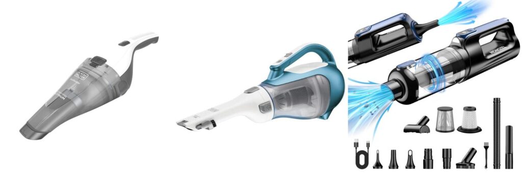 Battery Powered Handheld Vacuum combined image