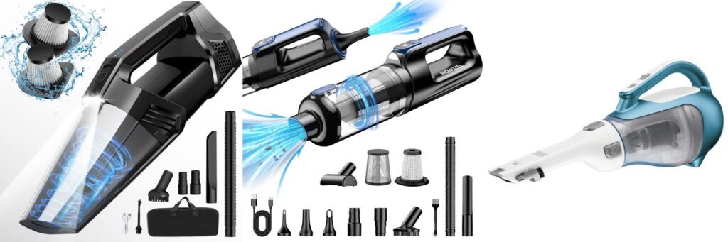 The Best Battery Powered Vacuum For Car - Top Picks & Buying Guide 2 Battery Powered Vacuum For Car combined image
