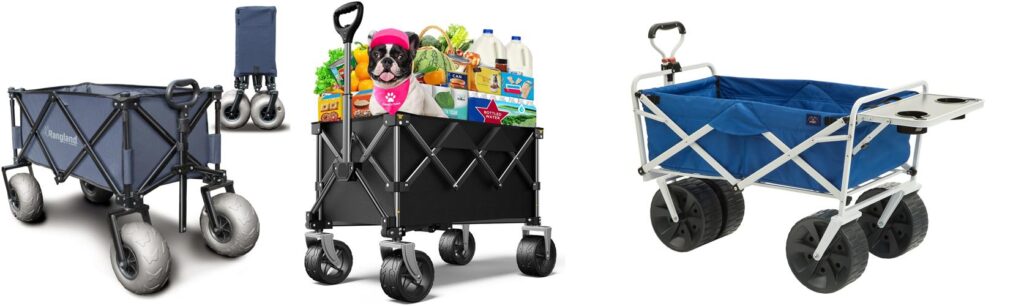 Beach Cart With Big Wheels combined image