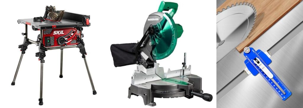Beginner Woodworking Table Saw combined image