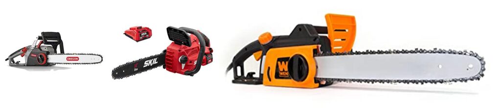 Best Chainsaw For Beginners combined image