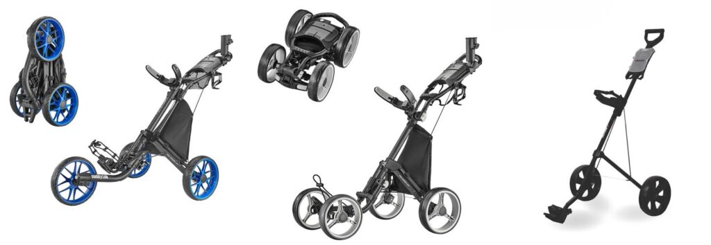The Best Budget Golf Push Cart - Top Picks & Buying Guide 2 Budget Golf Push Cart combined image