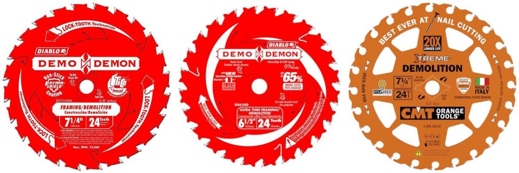Circular Saw Blade For Demolition combined image