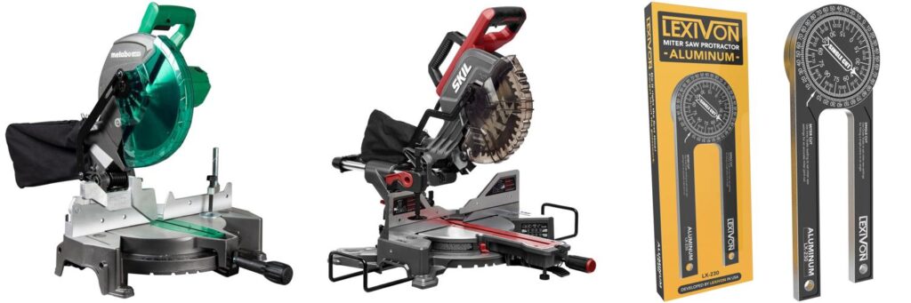Compound Miter Saw For Trim Work combined image