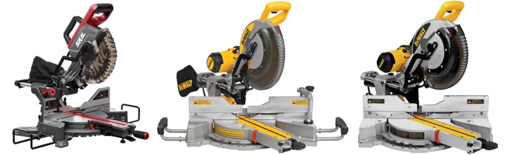 Compound Sliding Mitre Saw combined image