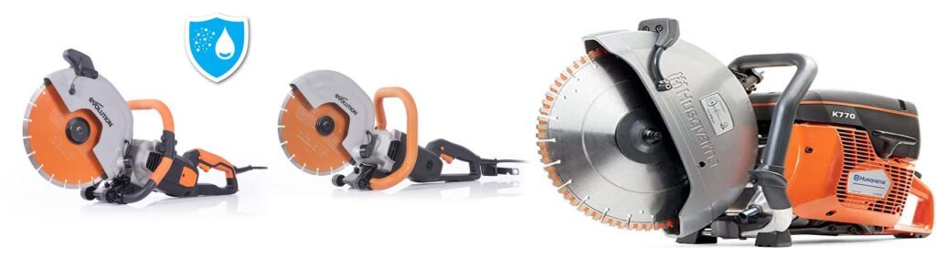 Concrete Cut Off Saw combined image