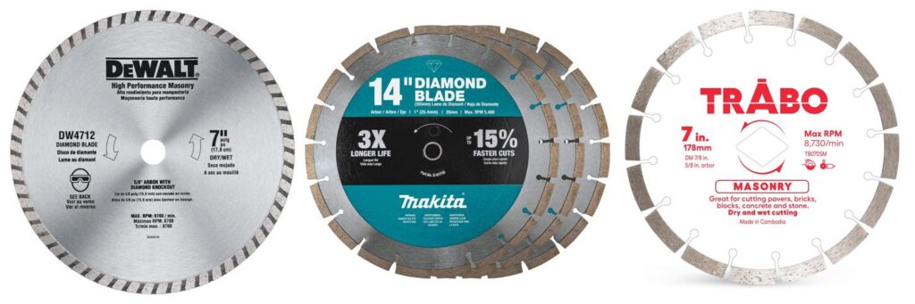 Concrete Saw Blades combined image