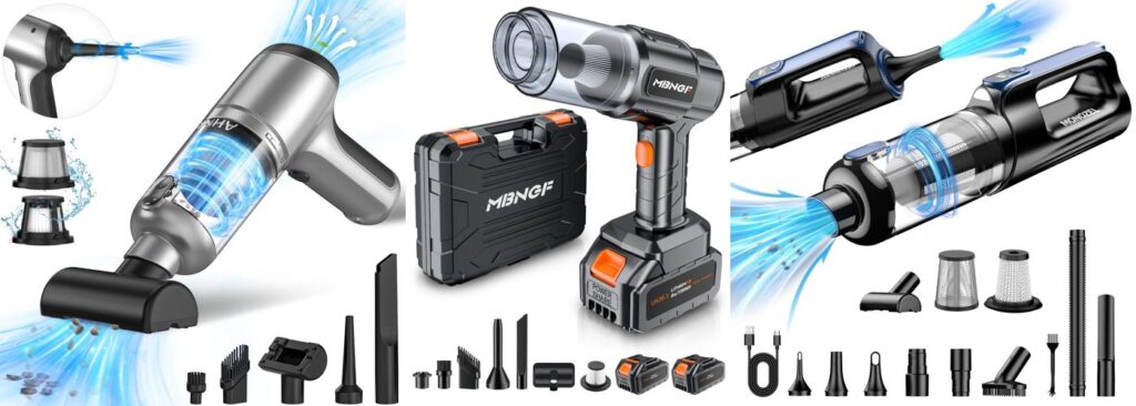 Cordless Auto Vacuum combined image