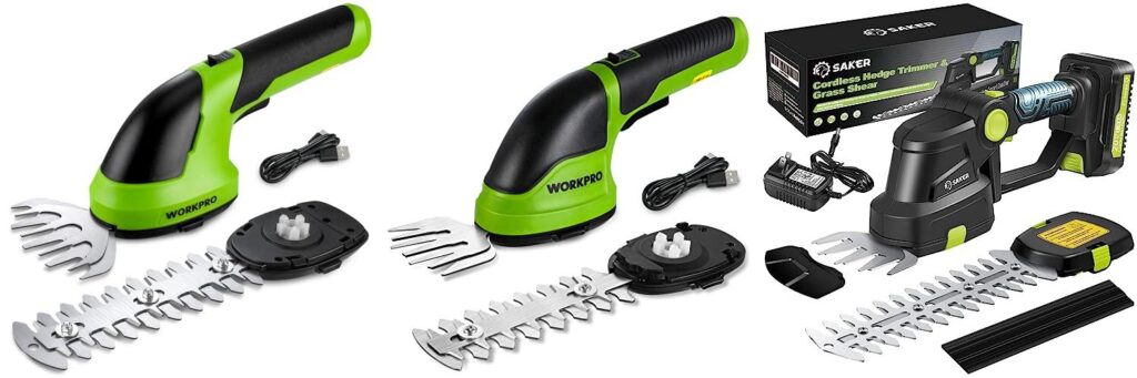 Cordless Garden Trimmer combined image