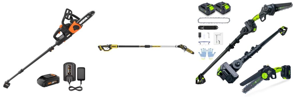 Cordless Pole Chain Saw combined image 1