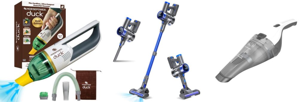 Cordless Portable Vacuum combined image