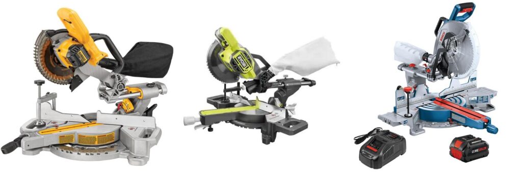 Cordless Sliding Compound Miter Saw combined image