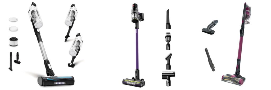 Cordless Stick Vacuum For Pet Hair combined image