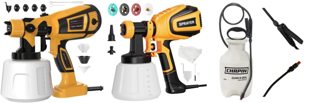 Deck Stain Sprayer combined image