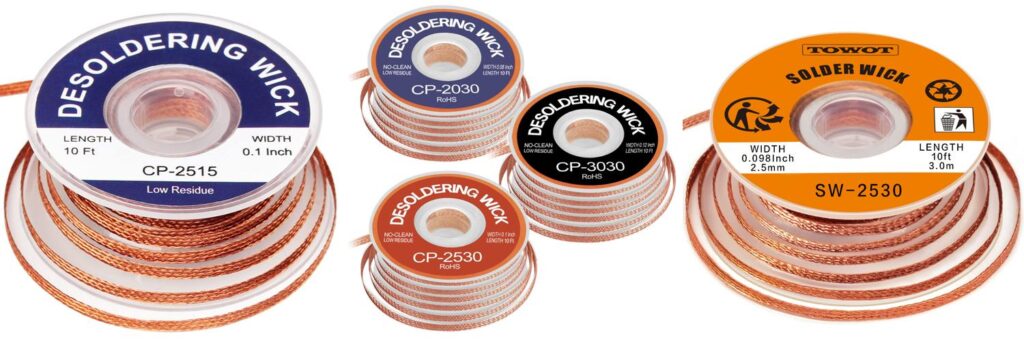 Desoldering Wicks combined image