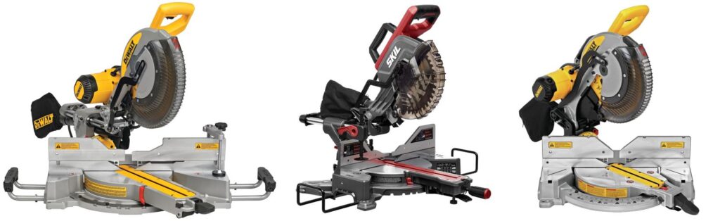 Double Bevel Sliding Compound Mitre Saw combined image