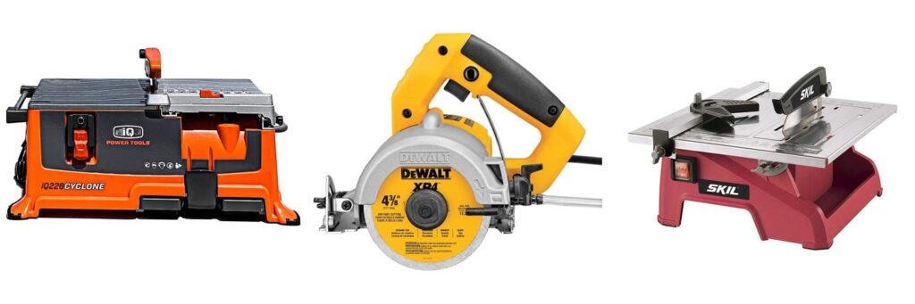 Dry Cut Tile Saw combined image