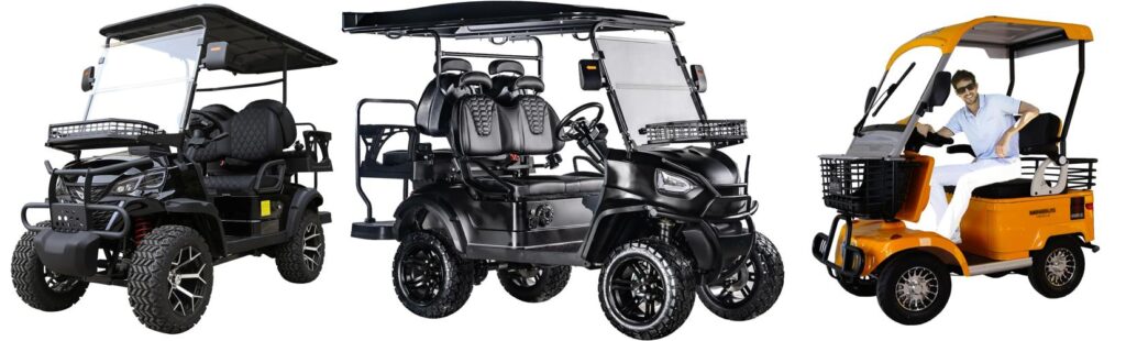 Electric Golf Cart For Street Use combined image