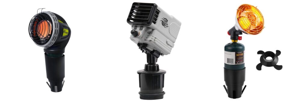 Electric Golf Cart Heater combined image