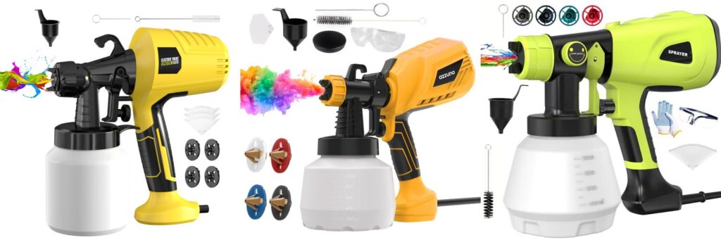 Electric Paint Sprayer For Cars combined image