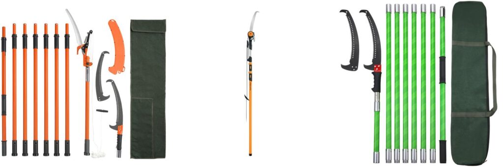 Extendable Pole Saw Pruner combined image