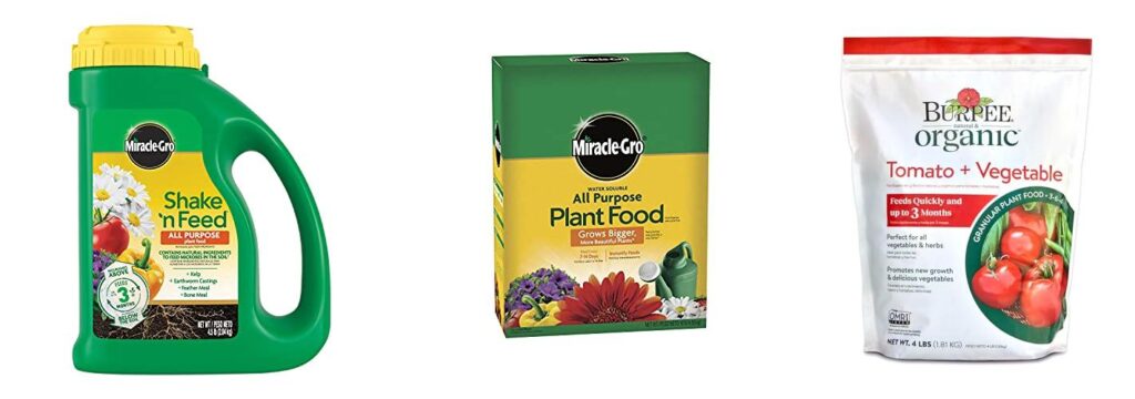 Fertilizer For Vegetable Garden combined image