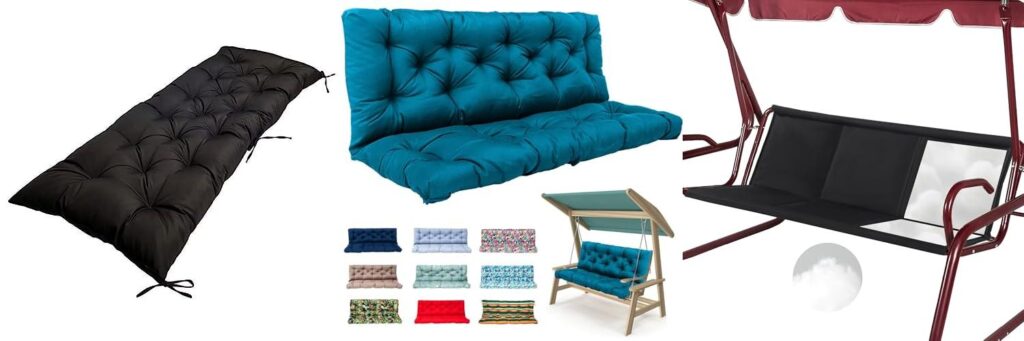 Fiber Filling For Outdoor Garden Swing Cushions combined image