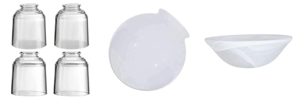 Fixture Replacement Globes Shades combined image