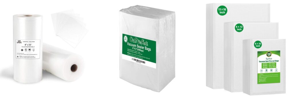 Food Vacuum Bags combined image