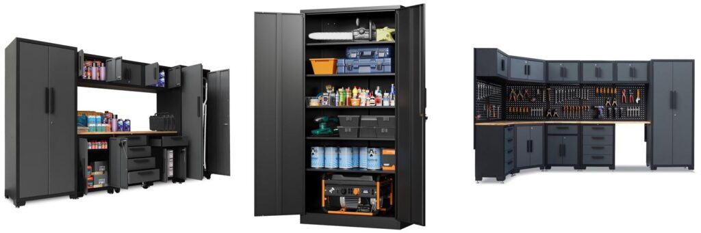 Garage Cabinets Storage Systems combined image