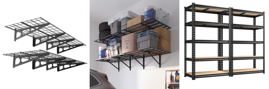 Garage Storage System Shelves combined image
