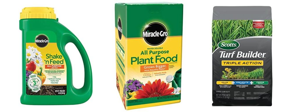 Garden Fertilizers combined image