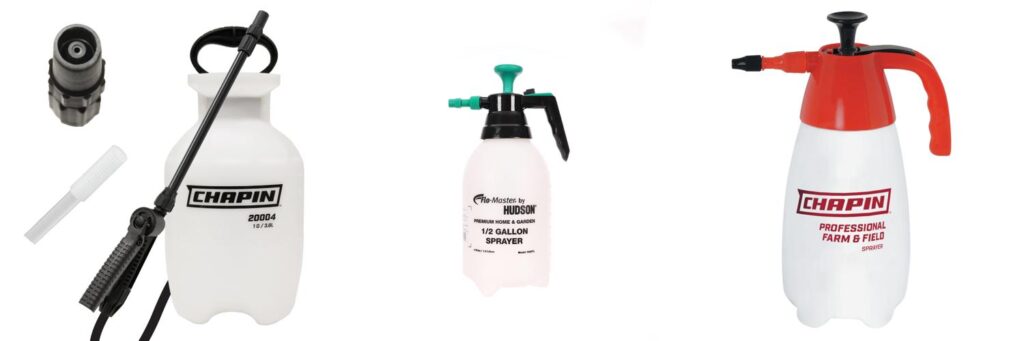 Garden Pump Sprayer combined image