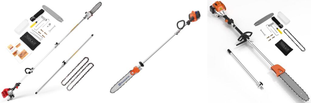 Gas Pole Saw combined image