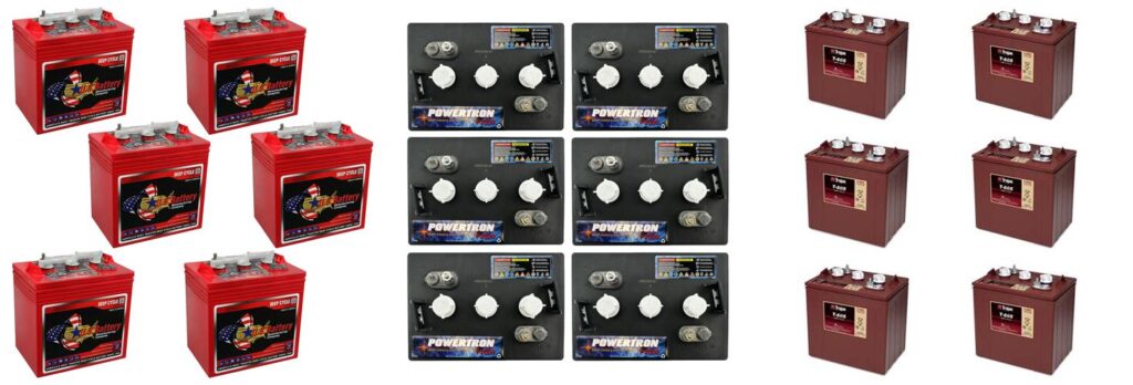 Golf Cart Batteries 6V combined image