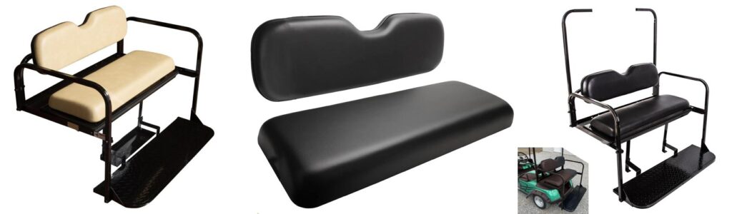 Golf Cart Rear Seat combined image