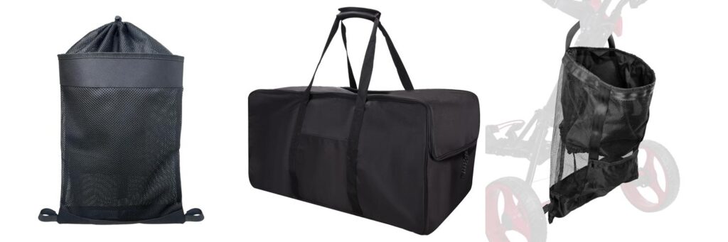 Golf Push Cart Bag combined image