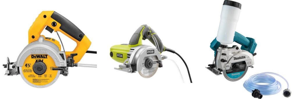 Hand Held Tile Saw combined image