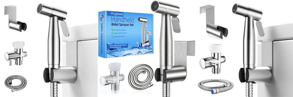 Handheld Bidet Sprayer For Toilet combined image